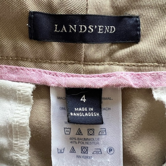 Lands End khakis pants sz 4 small casual - Picture 7 of 7